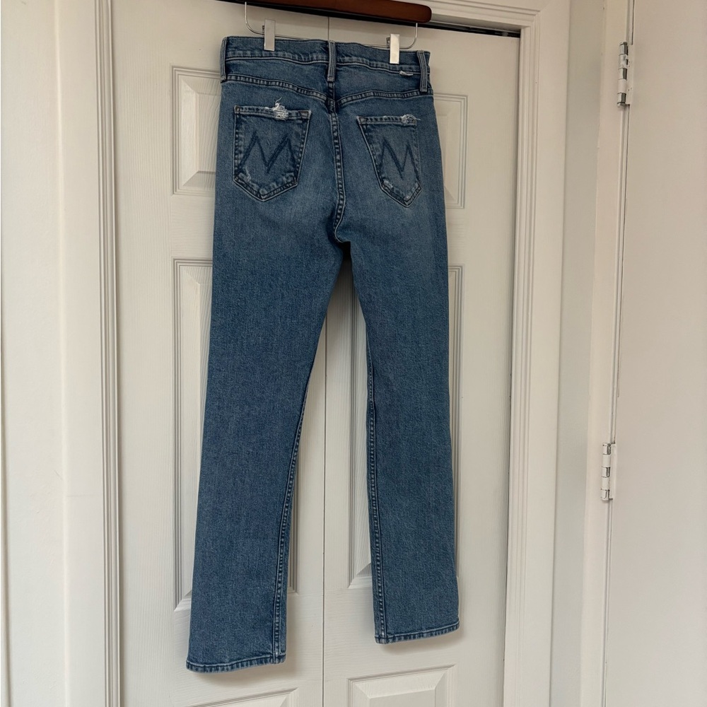 MOTHER DENIM High Waisted Rider Skimp Jeans in Bloom and Doom - Picture 8 of 12